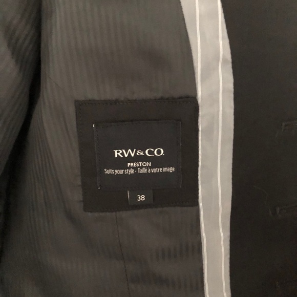 RW&CO tailored black vest size 38 - Picture 5 of 9